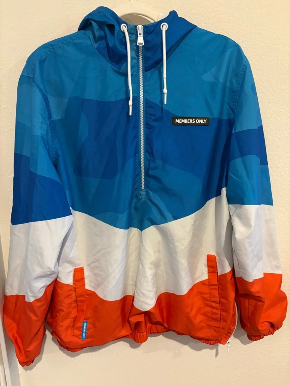 MEMBERS ONLY Windbreaker Jacket with hood